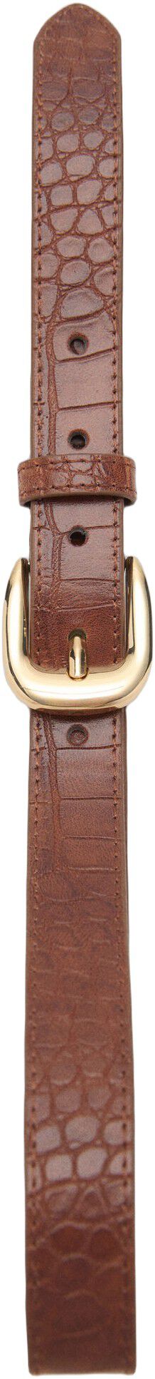 Croco leather-effect belt