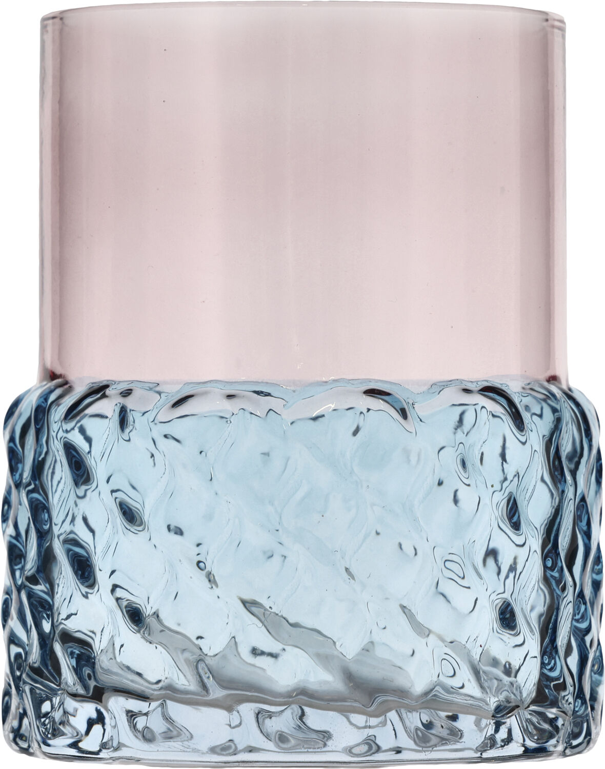 Fyrfadsstage Styles 7,7 x 10 cm Bl&aring;/Rosa