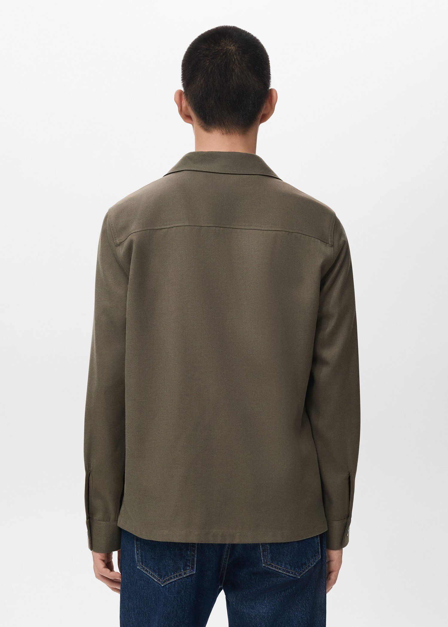Regular-fit overshirt with pocket