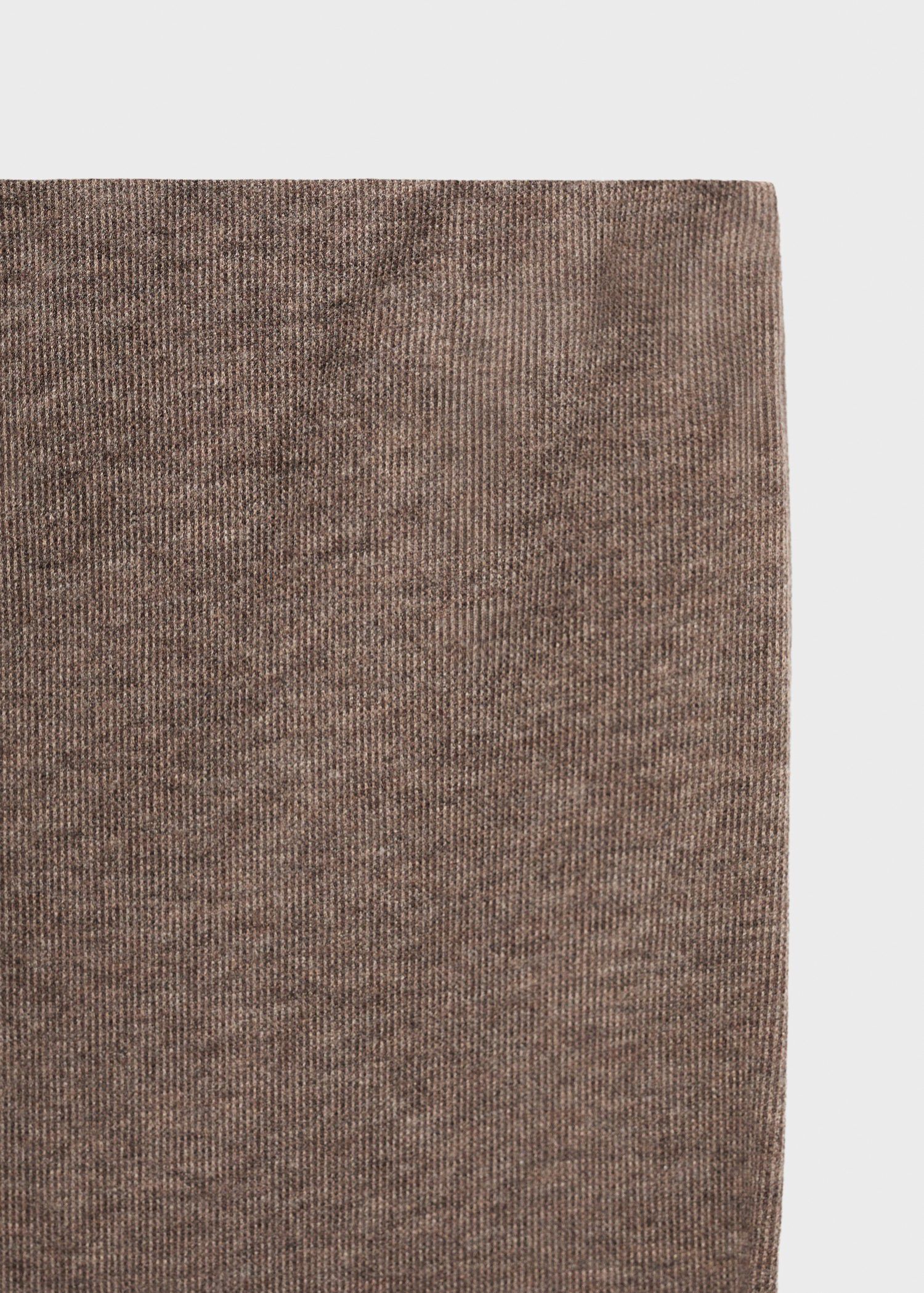 Knitted trousers with elastic waist