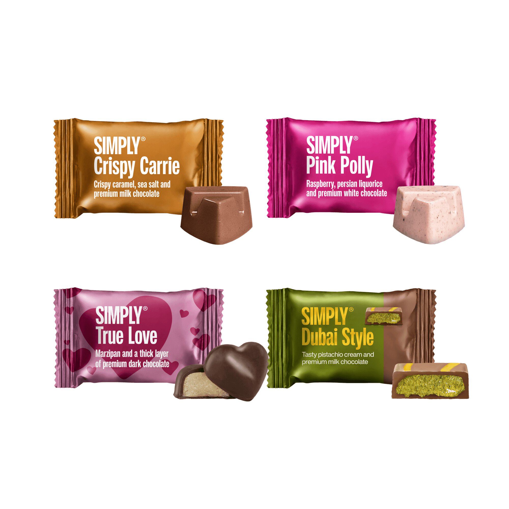 Simply&reg; JUST BECAUSE chokolade&aelig;ske (100g)