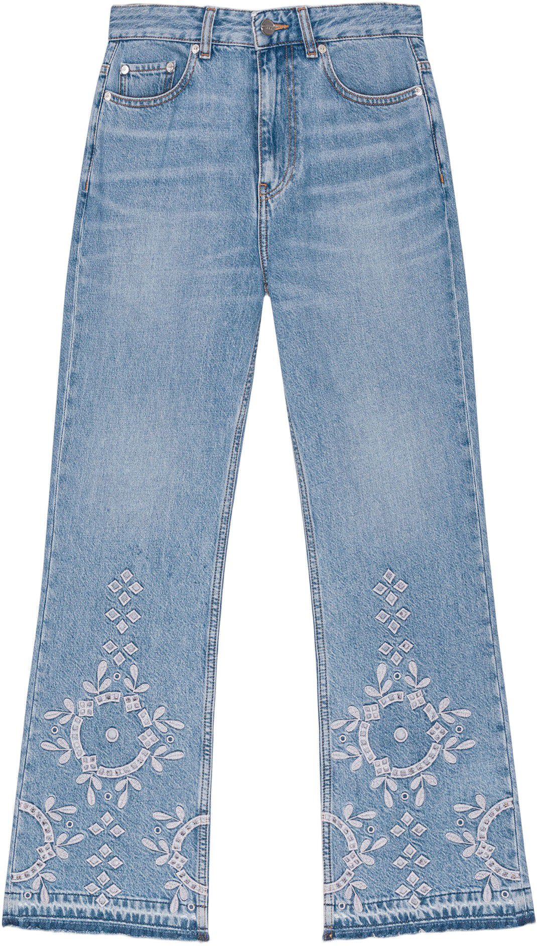 Broderie Anglaise Denim Betzy Cropp