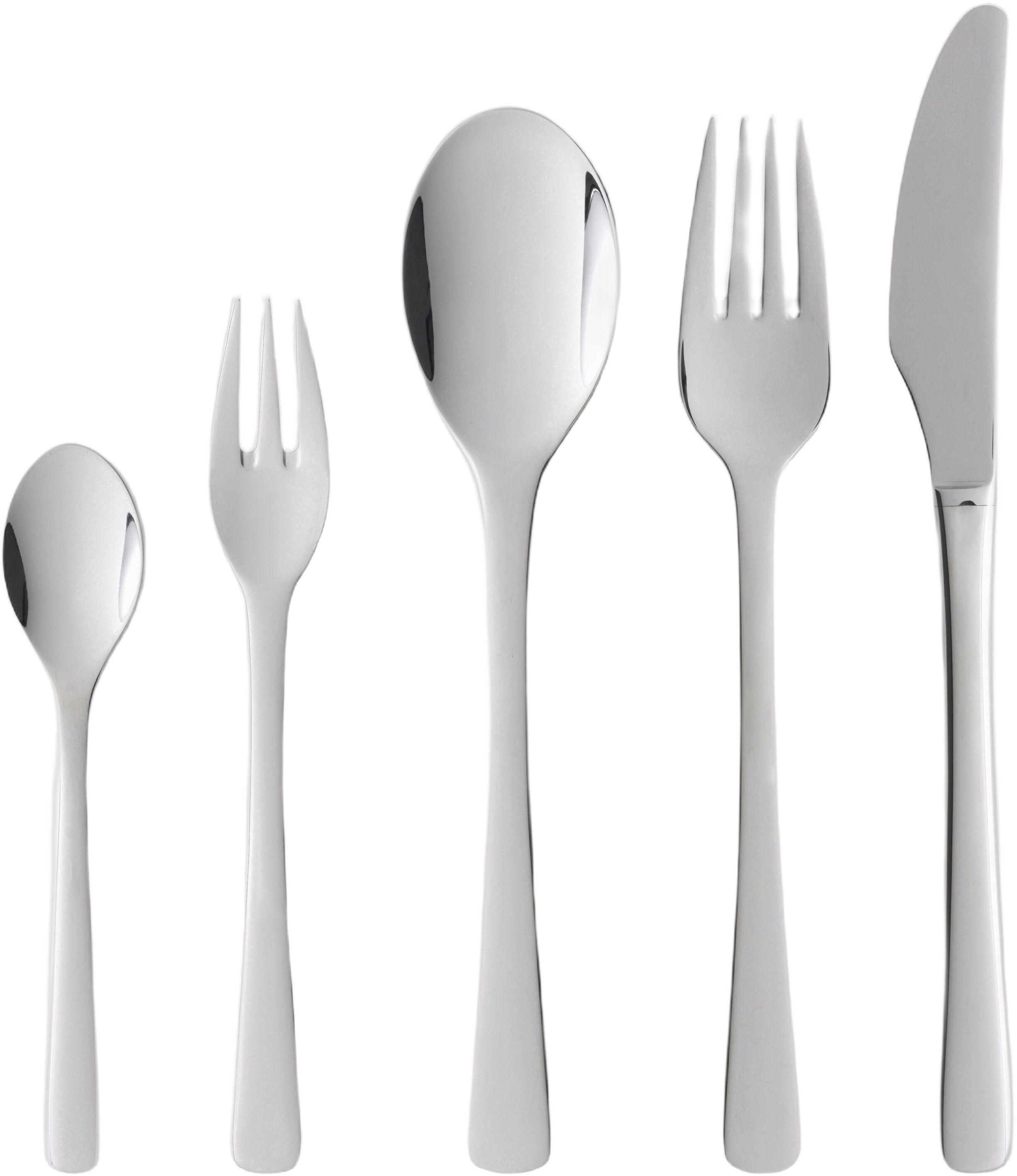 Bestiks&aelig;t Steel Line 60 dele Blankt st&aring;l