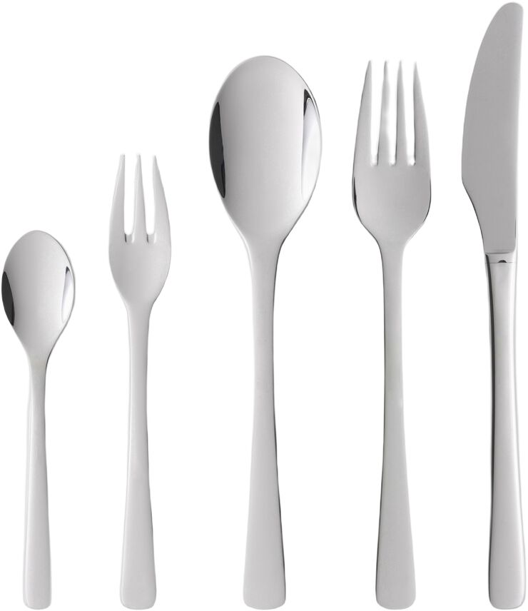 Bestiksæt Steel Line 60 dele Blankt stål