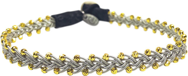 Maria Facet Gold Beads Black