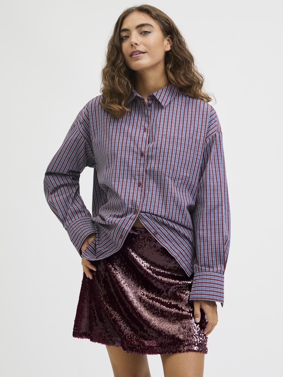 JXSIA TARA SEQUIN MINI SKIRT WVN