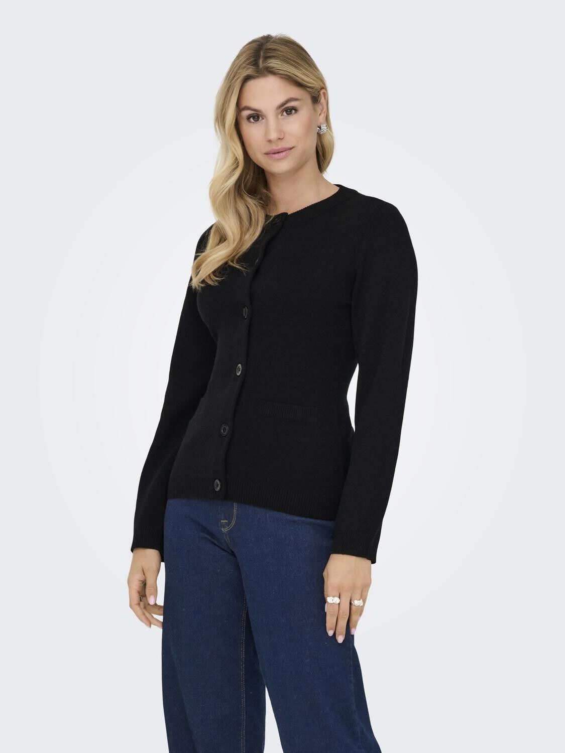 ONLKATIA LS FITTED ONECK CARDIGAN C