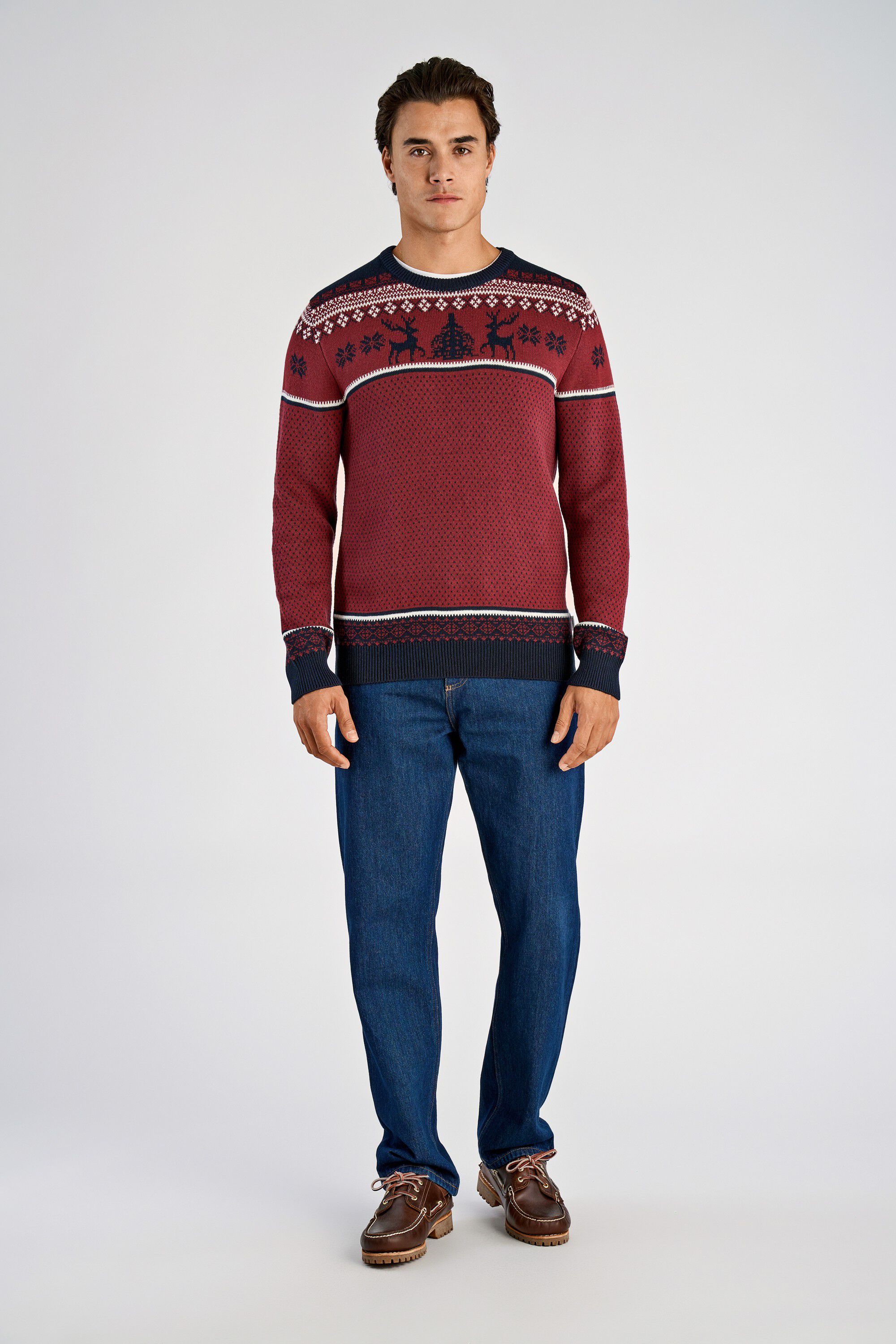 Jacquard holiday knit