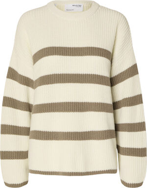 SLFBLOOMIE LS KNIT O-NECK NOOS