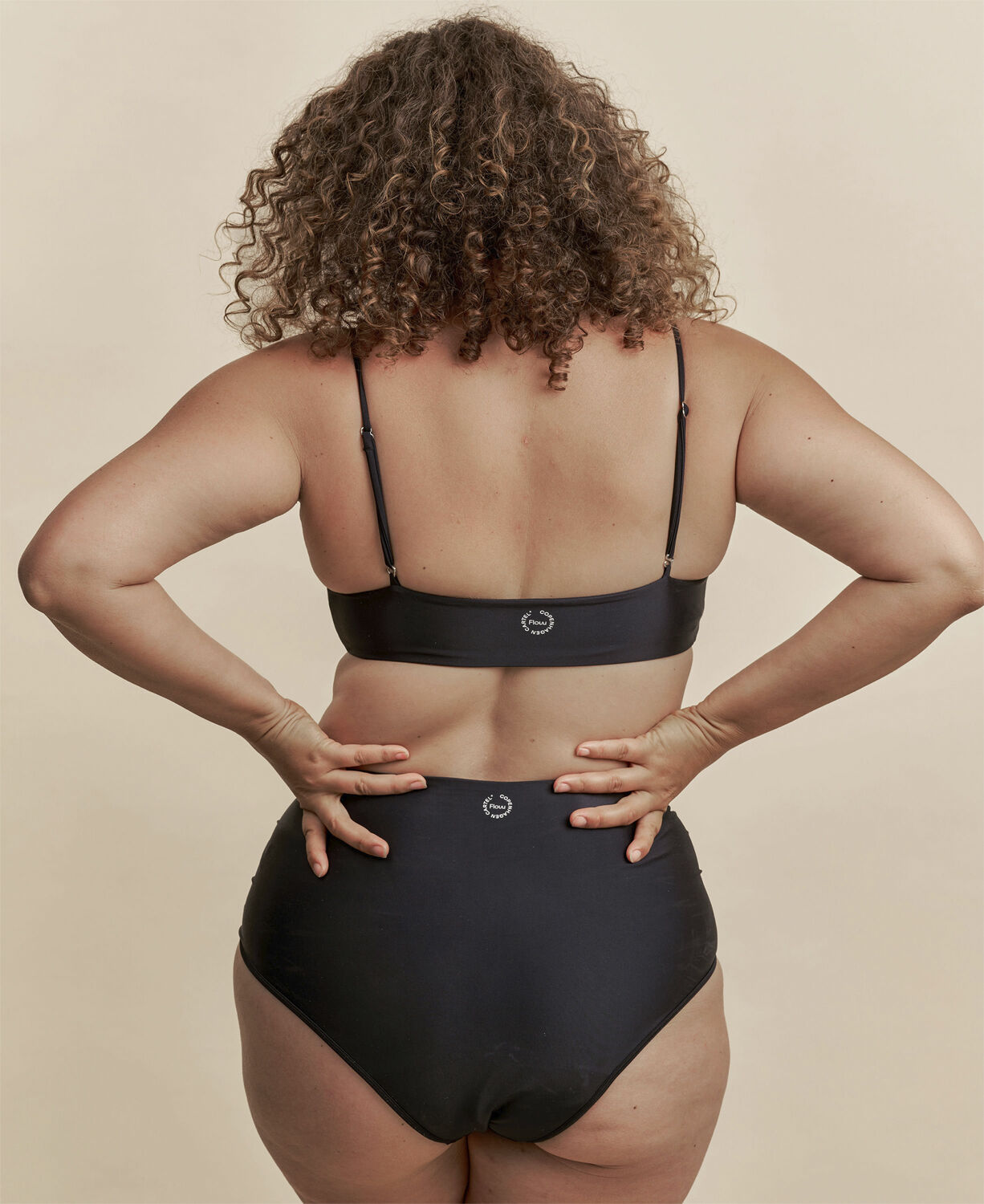 Cartel x Flow bikini top - Nero