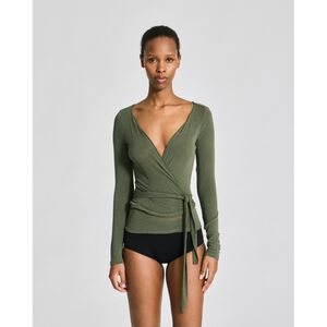 Anne Wrap L/S Wool Top