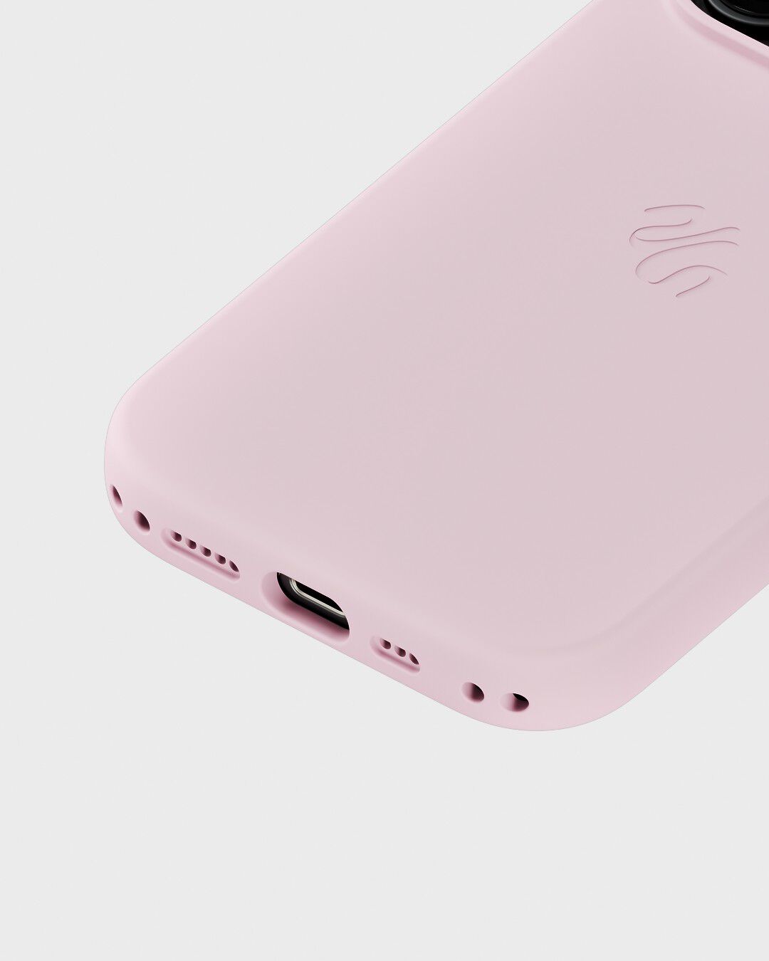 Silicone Case MagSafe Compatible iPhone 16 Pro Pale Pink