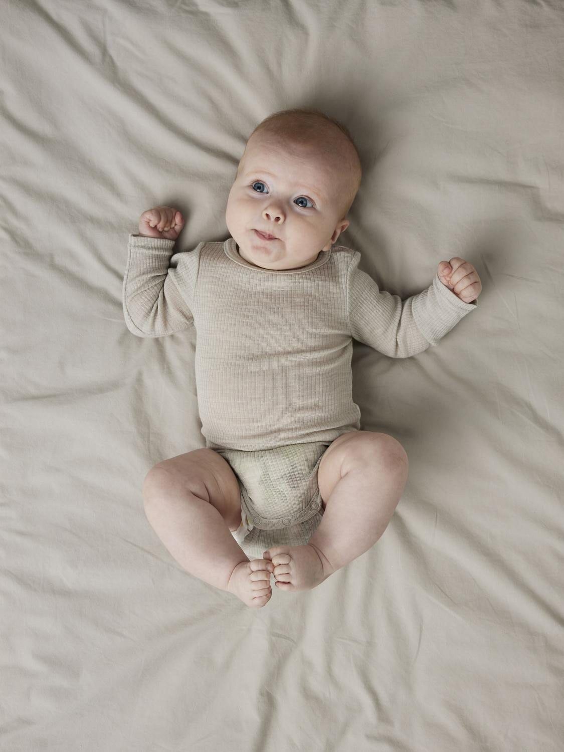 NBNWAX WOOL RIB LS BODY NOOS