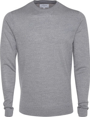 Merino strik med rund hals