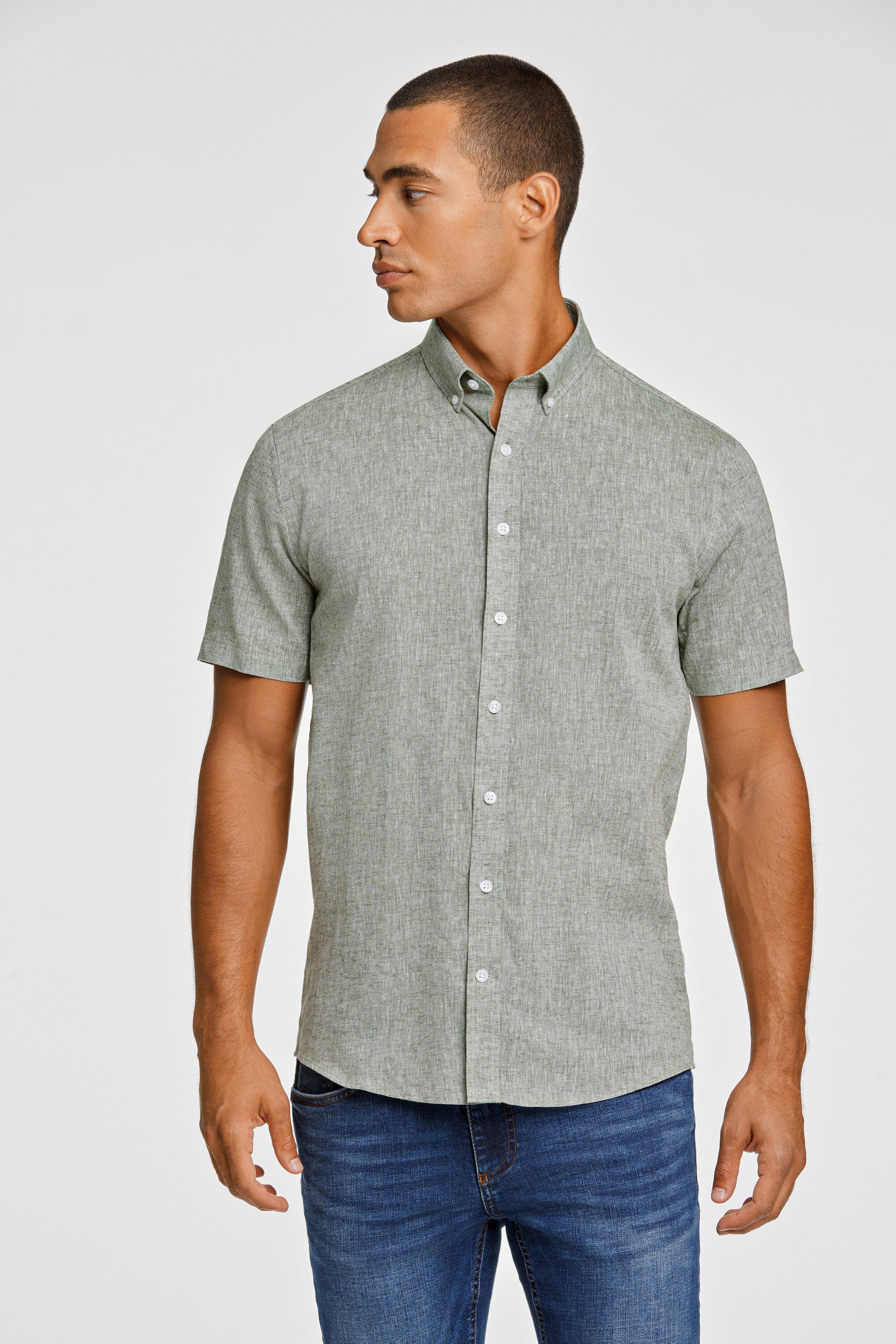Linen/cotton shirt S/S