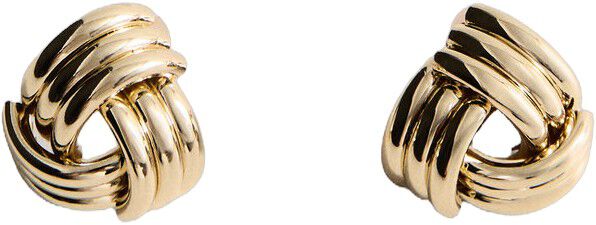 Intertwined knot earrings