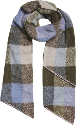 PCPYRON CHECKED LONG SCARF NOOS BC
