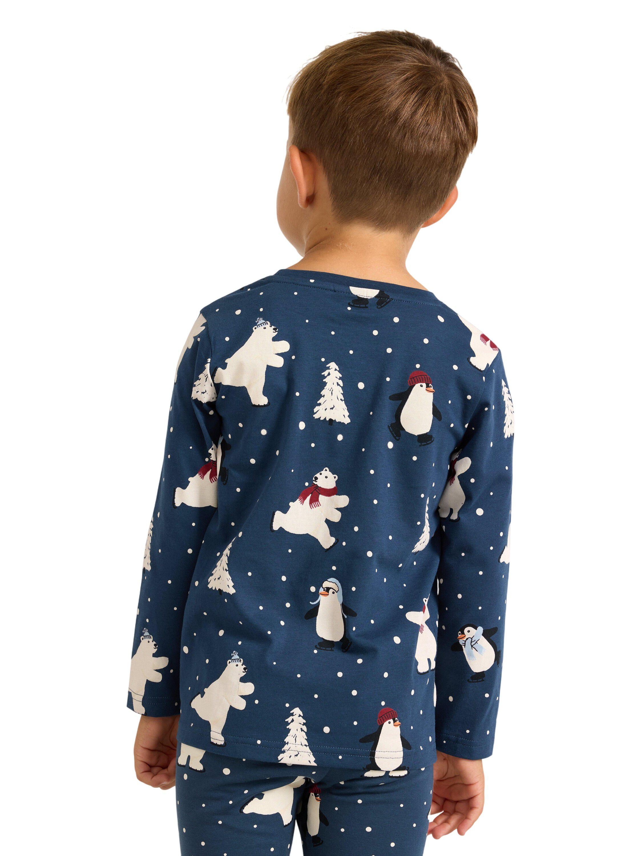 Long-sleeved jersey top with an all