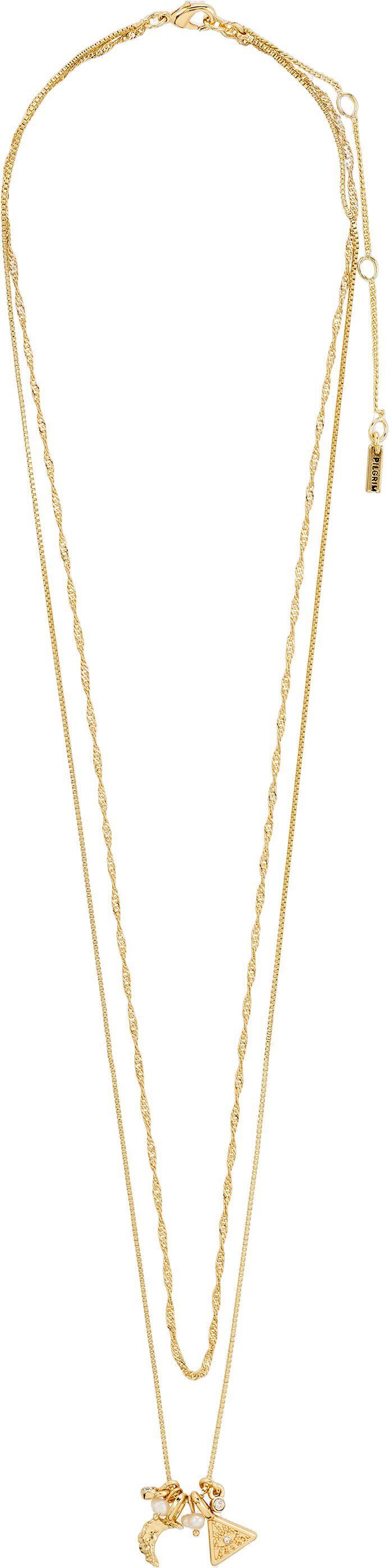 BETWEEN necklace 2-in-1 gold-plated