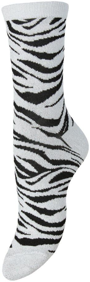 PCSEBBY GLITTER LONG AOP SOCKS NOOS