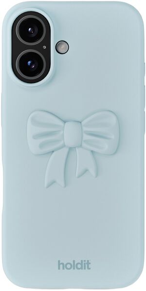 Silicone Sticker Bow Mineral Blue