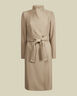 ROSE Midi Wool Wrap Coat With Shoul