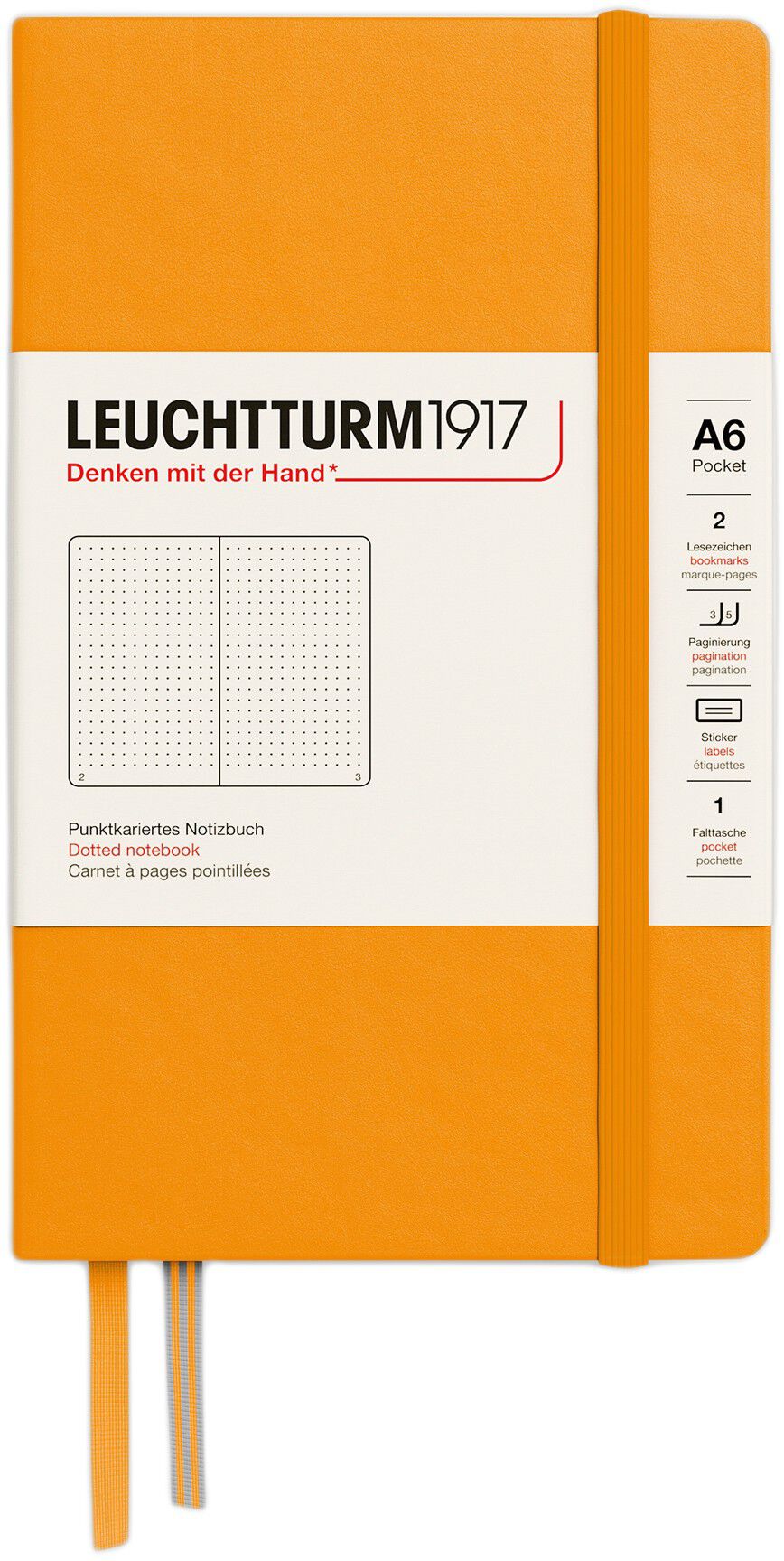 LT1917 Notesbog A6 Prikket HC - Rising Sun
