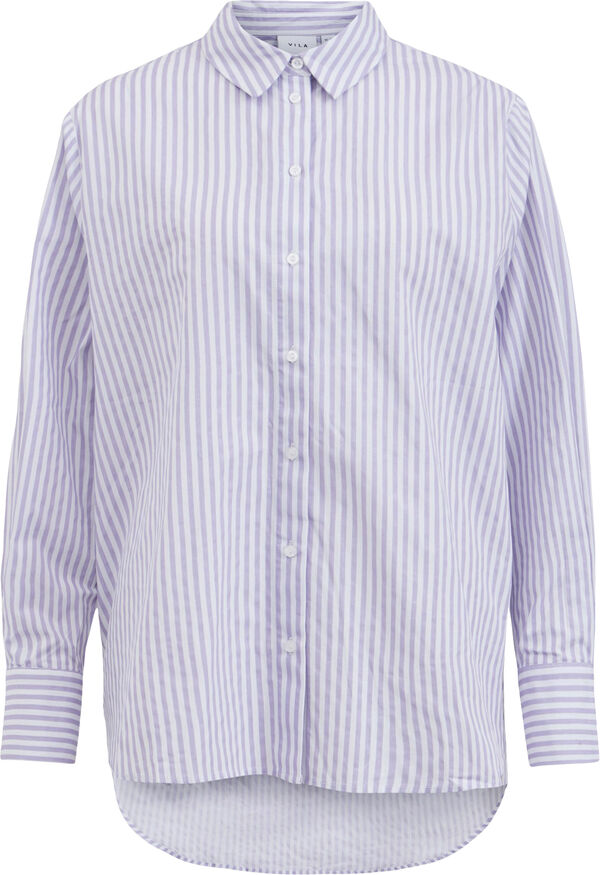 Vila - Viedith L/S Shirt - 5110771 Stone Mountain Grey main image 1