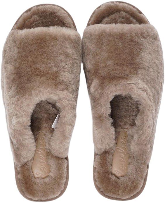 KVINA - OPEN SHEARLING SLIPPER