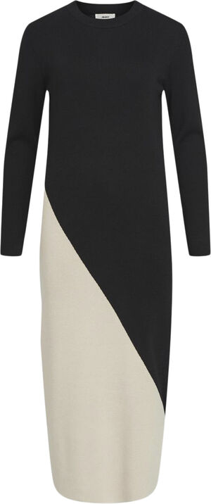 OBJESTER BLOCK L/S KNIT DRESS REP