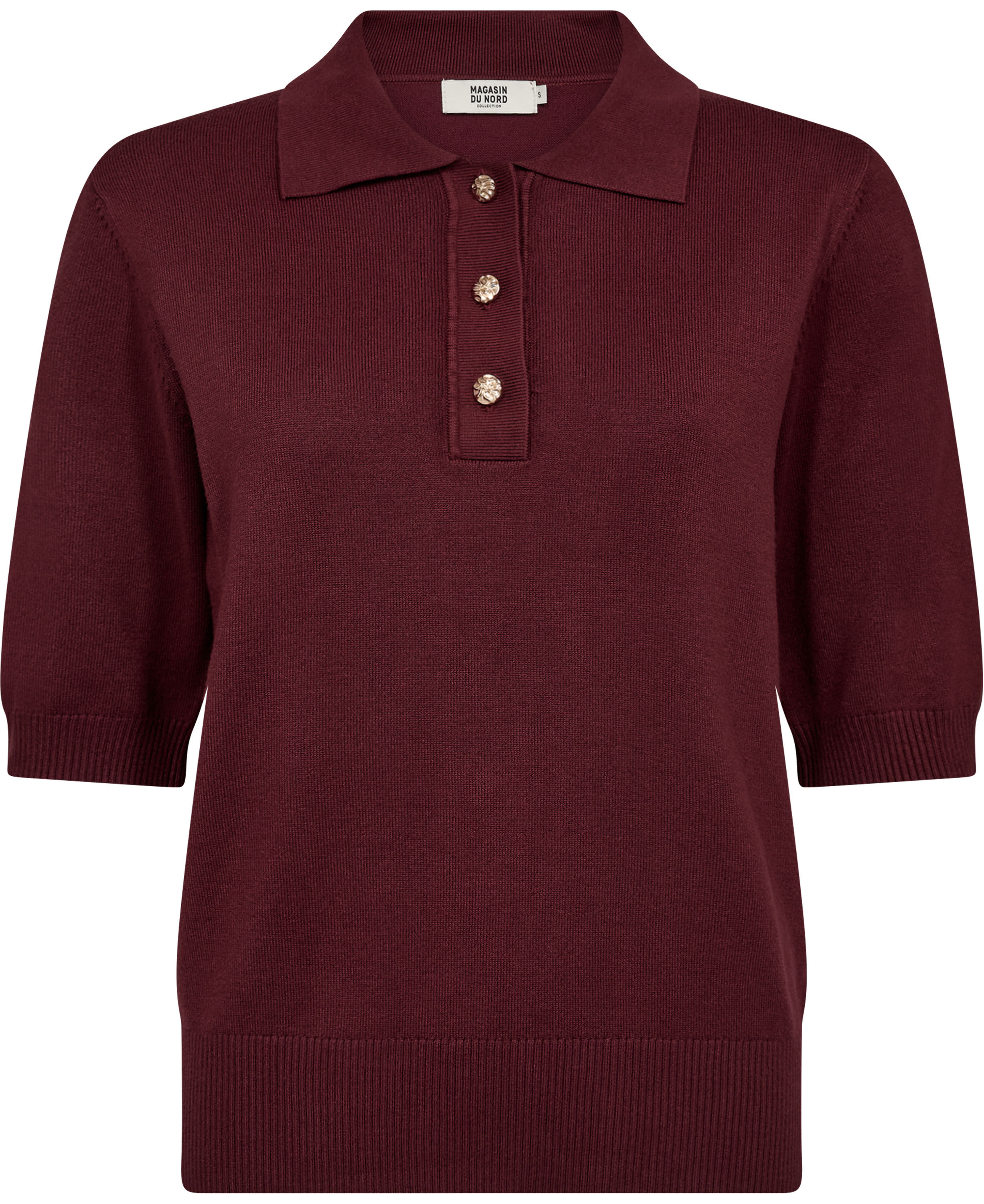 Frigga 11 Kort&aelig;rmede strik polo - Viscose LENZINGECOVERO