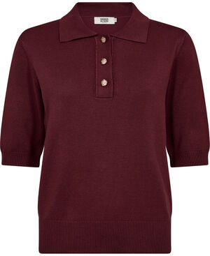 Frigga 11 Kortærmede strik polo - Viscose LENZINGECOVERO
