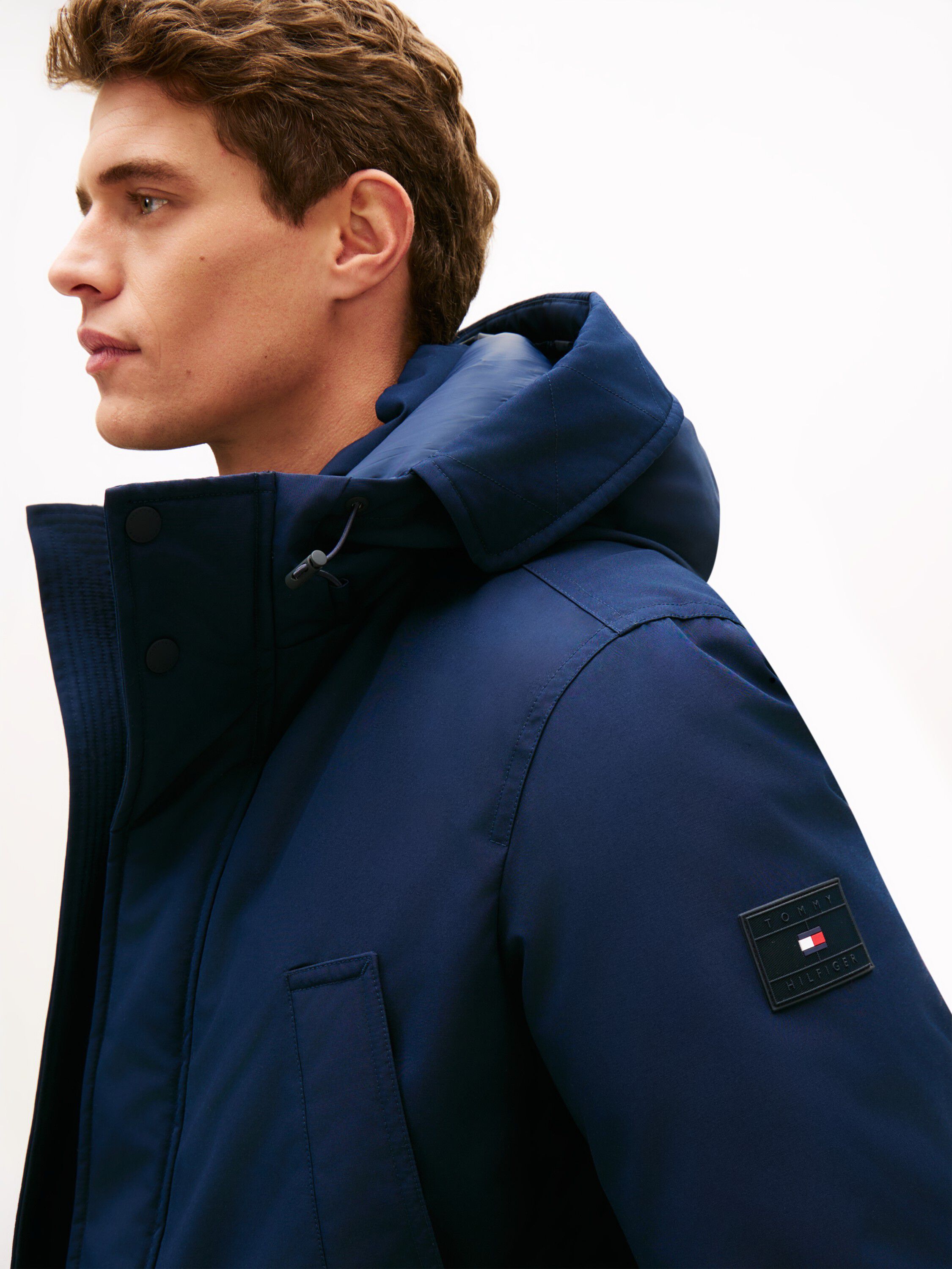 Logo Patch Down Hooded Rockie Parka
