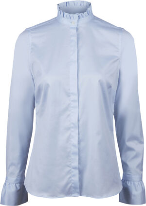 Darya Blouse, Frill collar Flyfront Frill cuff