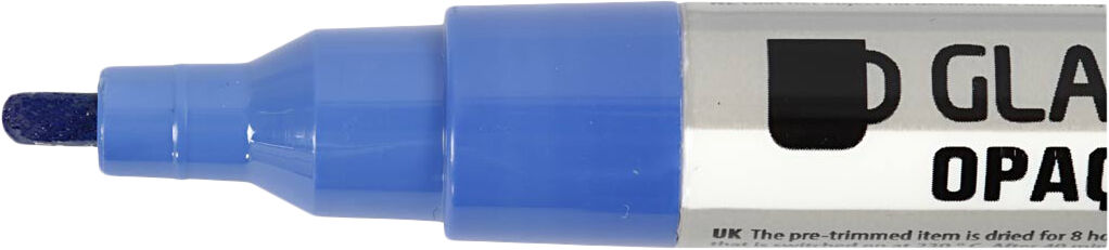 Glas- og porcel&aelig;nstusch, streg 1-2 mm.