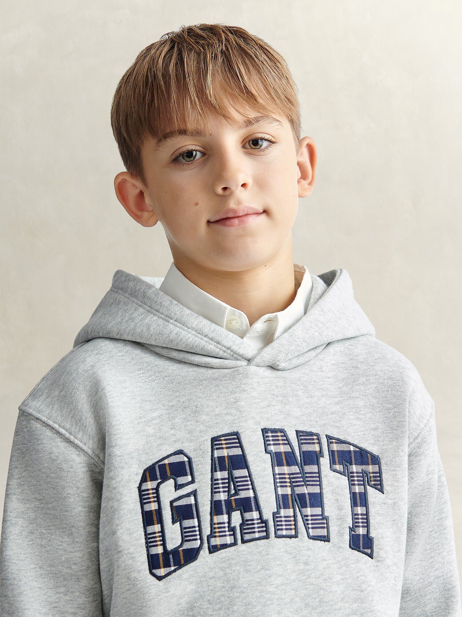 Check Applique BB hoodie