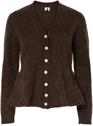 YASLIMO LS MOHAIR BLEND KNIT CARDIG