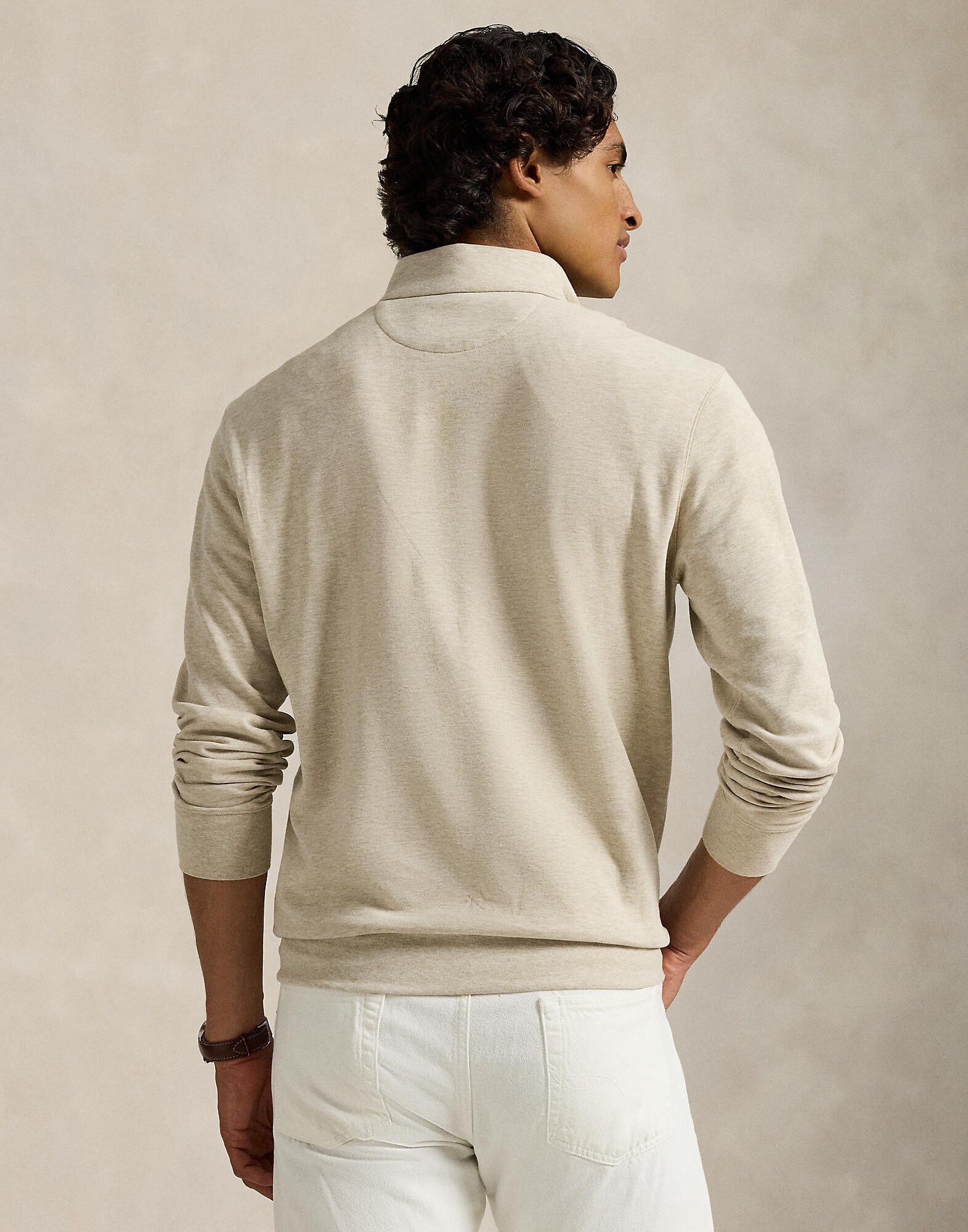 Luxury Jersey Quarter-Zip Pullover