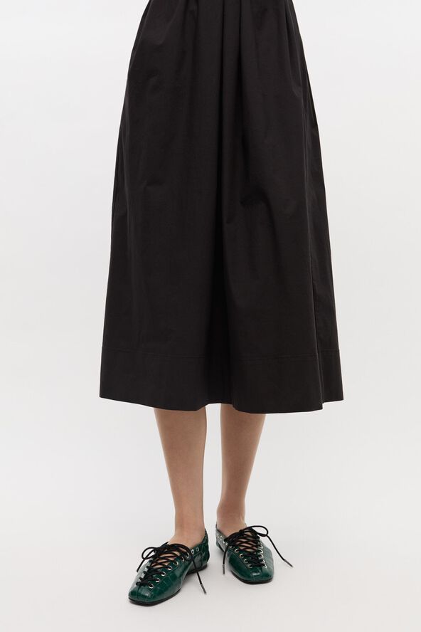 Eyelets Lace Up Ballerina Denim Pri