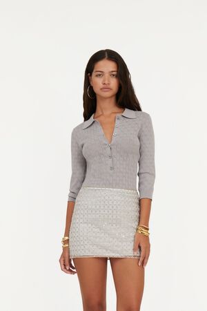 POINTELLE POLO SHIRT