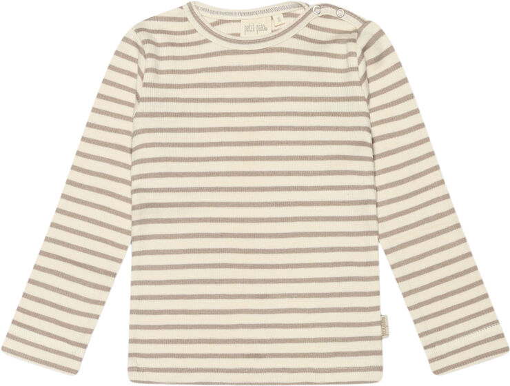 T-shirt L/S Modal Striped