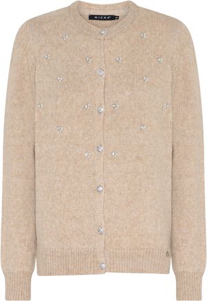 Cardigan_ Soft Melange Knit