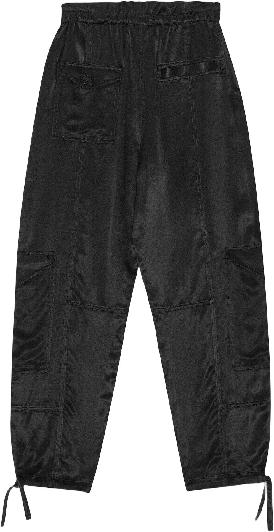 Washed Satin Pocket Pants