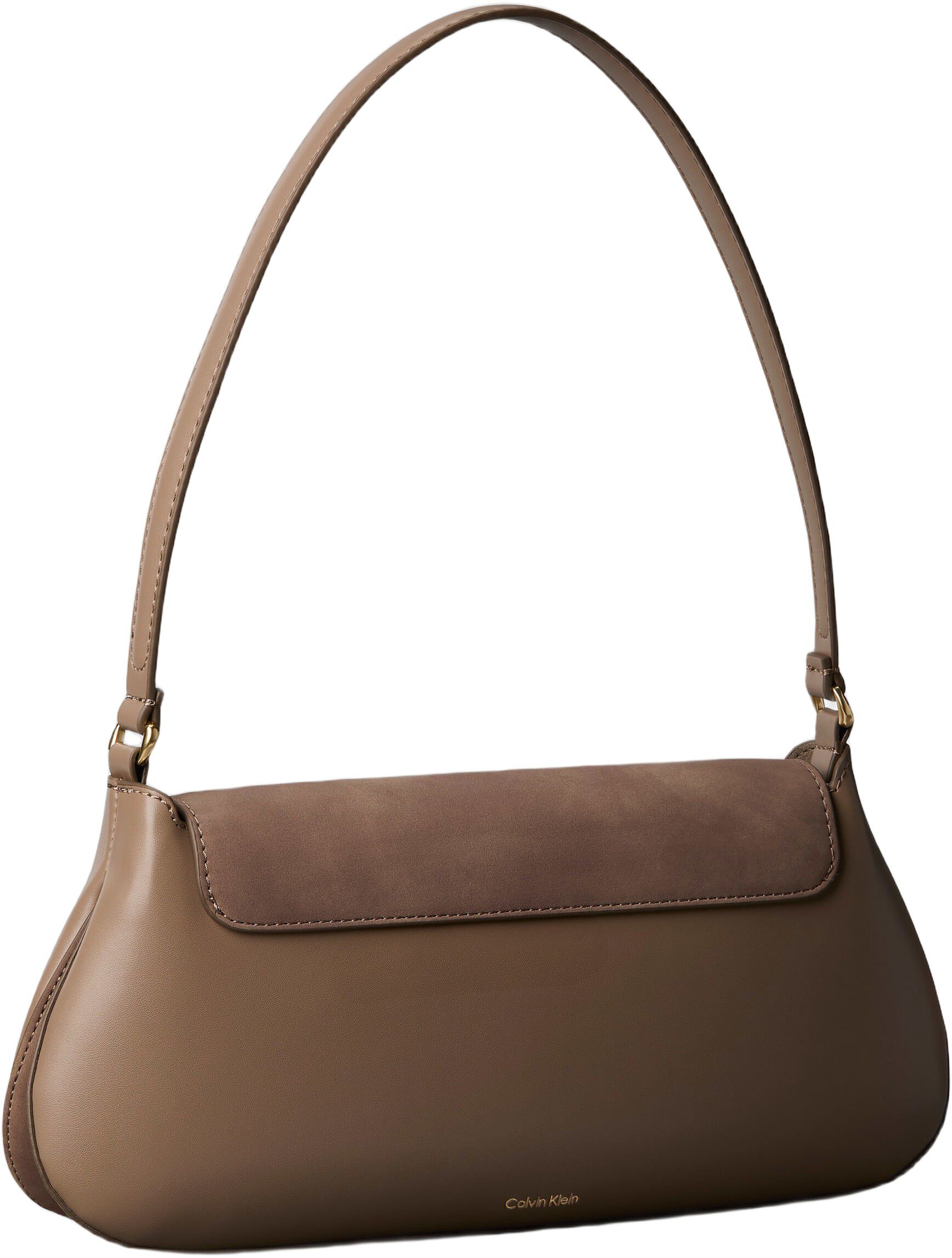 Engraved Brushed Sueded Shoulder Bag