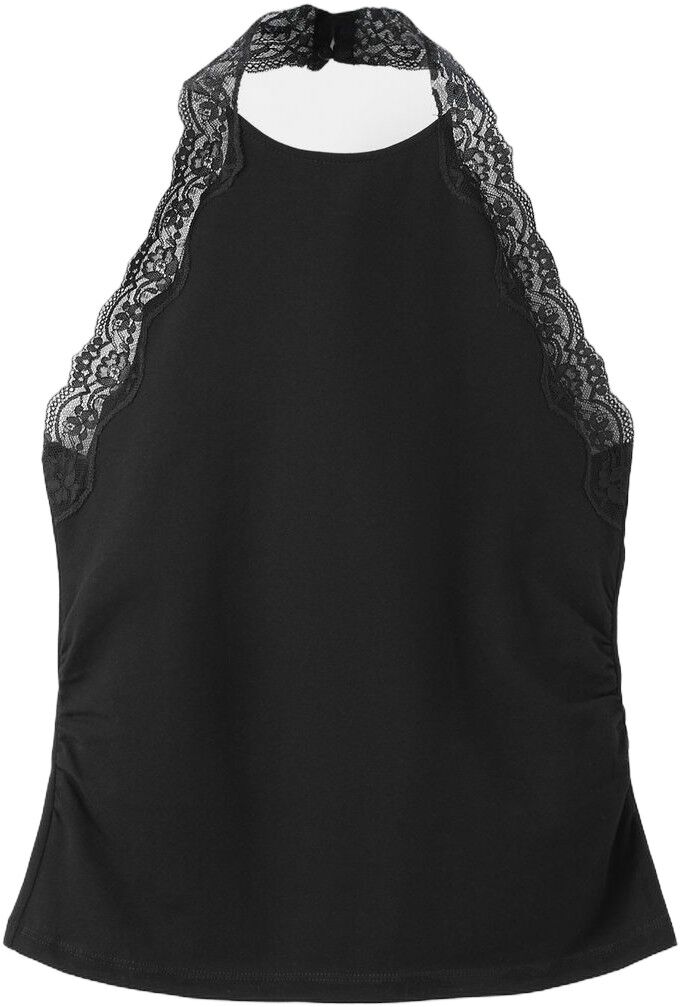 Lace halter neck top