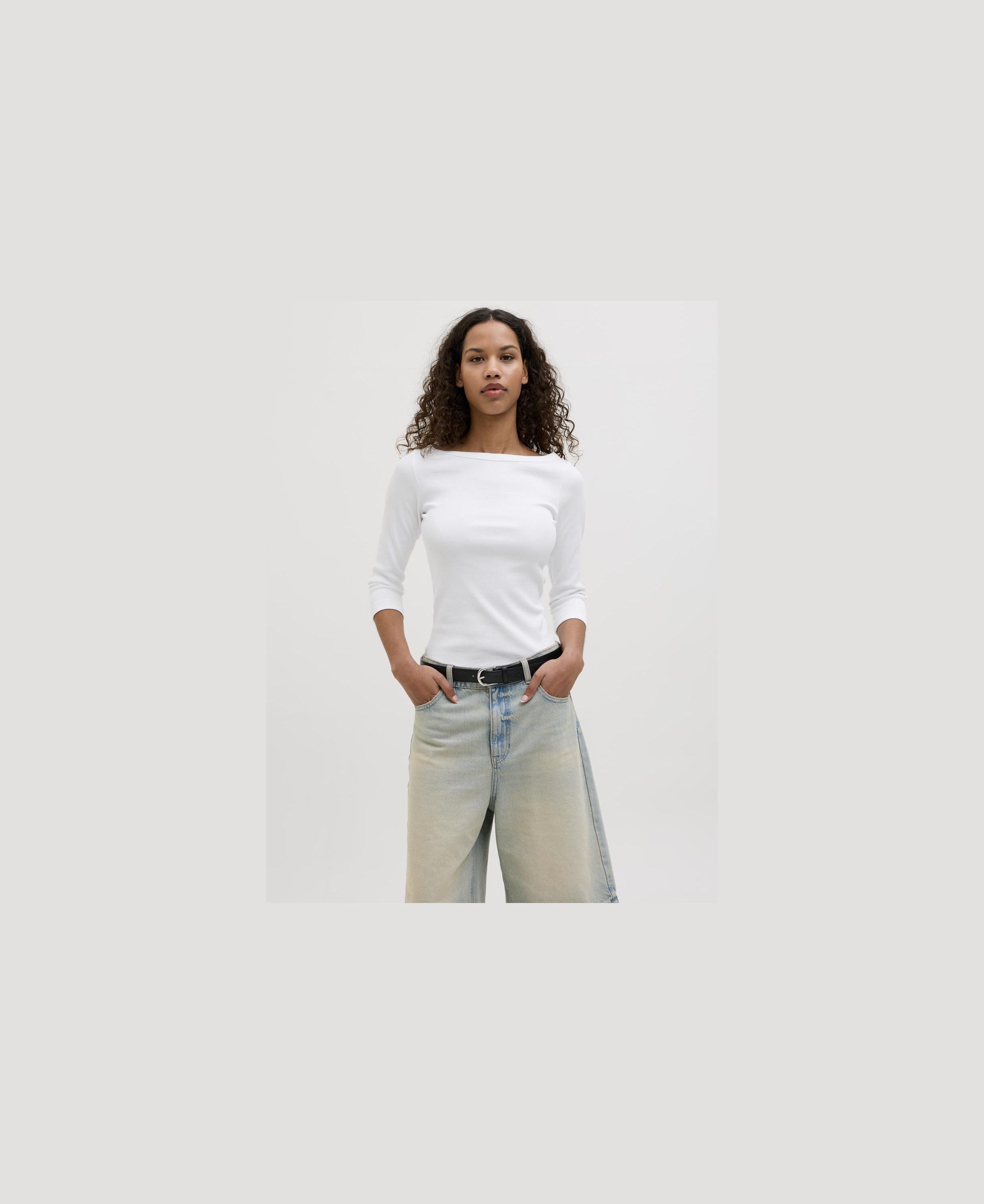 JXFIFI STR 3/4 BOATNECK TOP JRS NOO