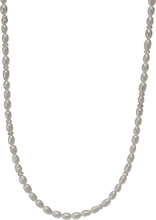 Celina Pearl Necklace - Silver