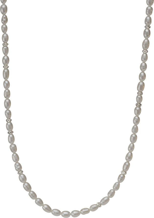 Celina Pearl Necklace - Silver