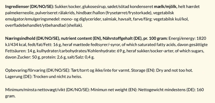 Hindbær, 160 gr.