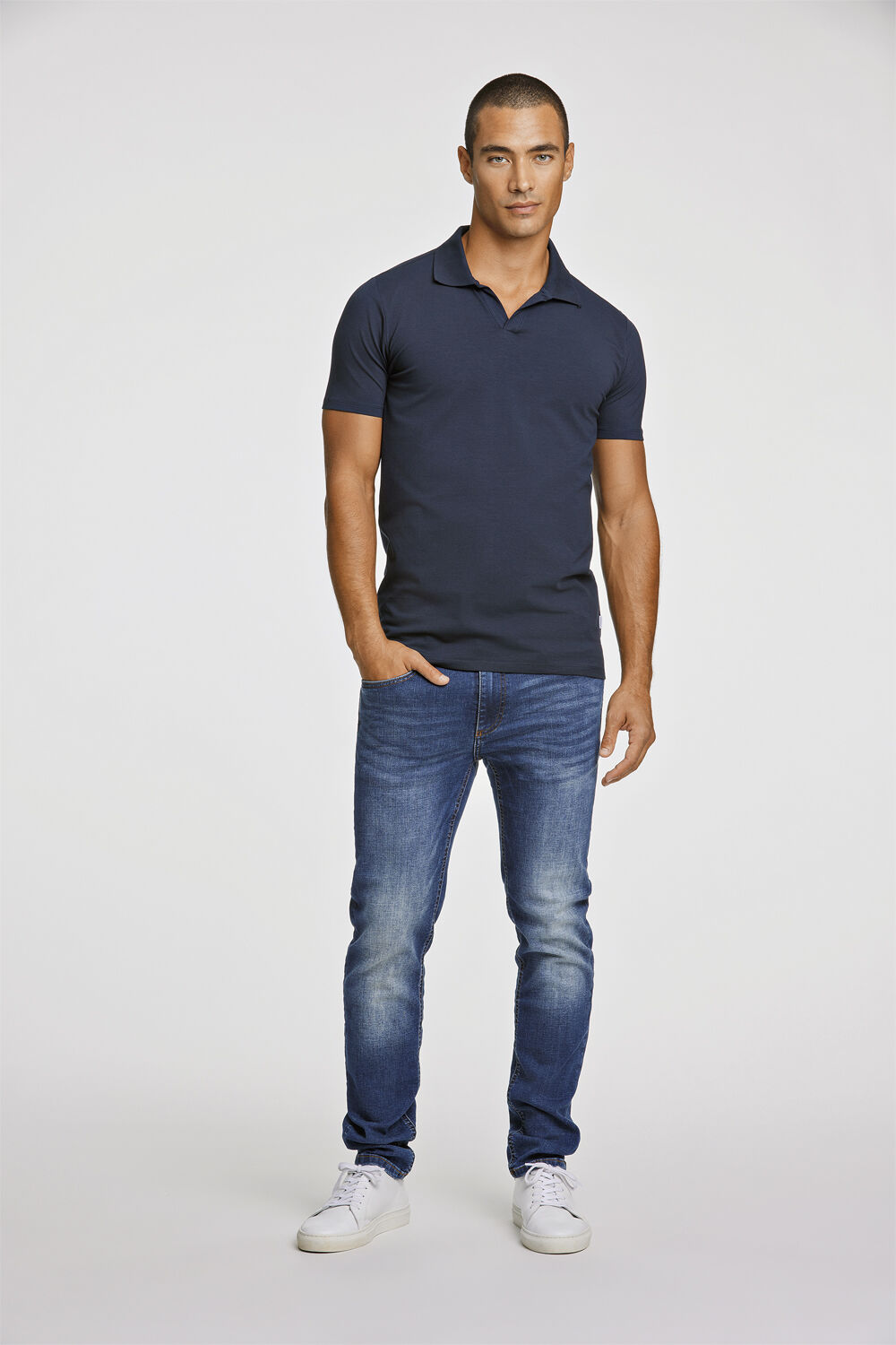 Stretch polo shirt S/S